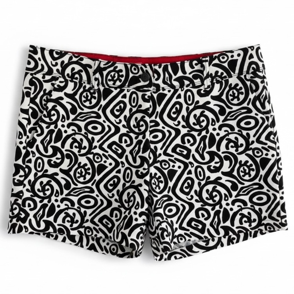 Women’s Black and White Shorts by Isaac Mizrahi Size 12 New with Tags - Picture 1 of 7